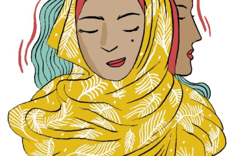 Not Just My Hijab - Kerning Cultures podcast. Co-production by Razan Alzayani, Lilly Crown, and Hebah Fisher. Sound design and original composition by Mohamed Khreizat. Special thanks to Dana Ballout and Hakaya Storytelling for the inspiration for this ep