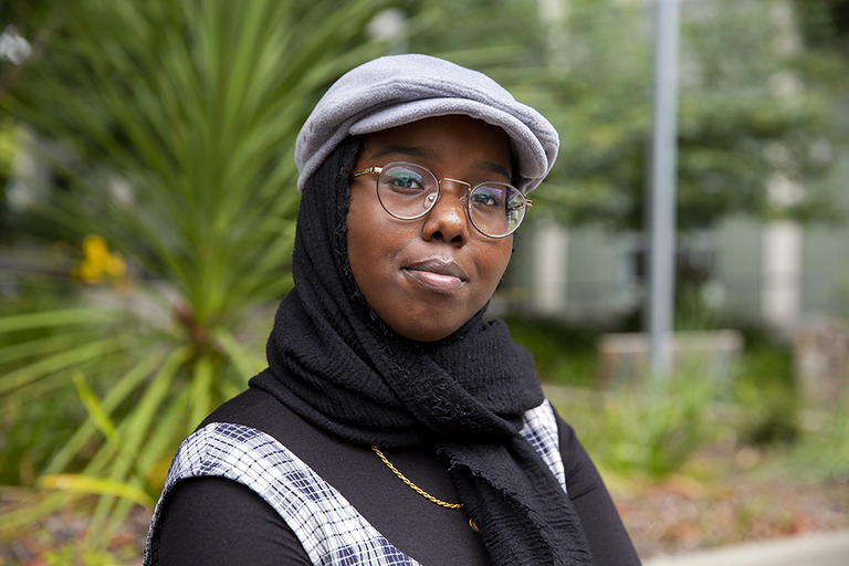 UC Berkeley freshman Saida Dahir is a spoken word poet and an activist. This story is about her family's journey to the U.S. and the injustice of Mr. Trump's Muslim ban.