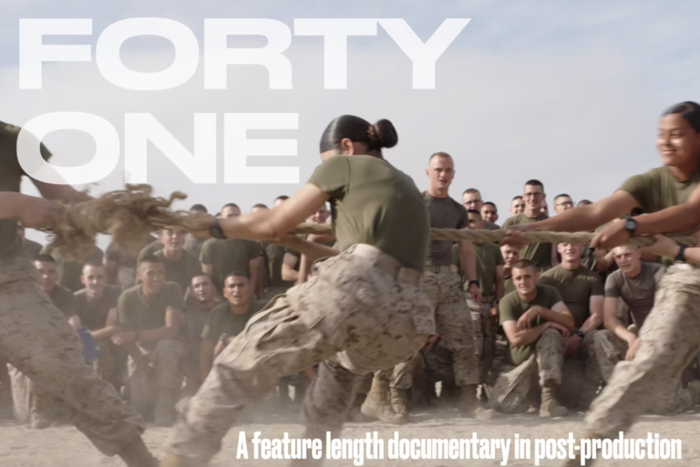 screenshot of the trailer of the feature film Forty One 