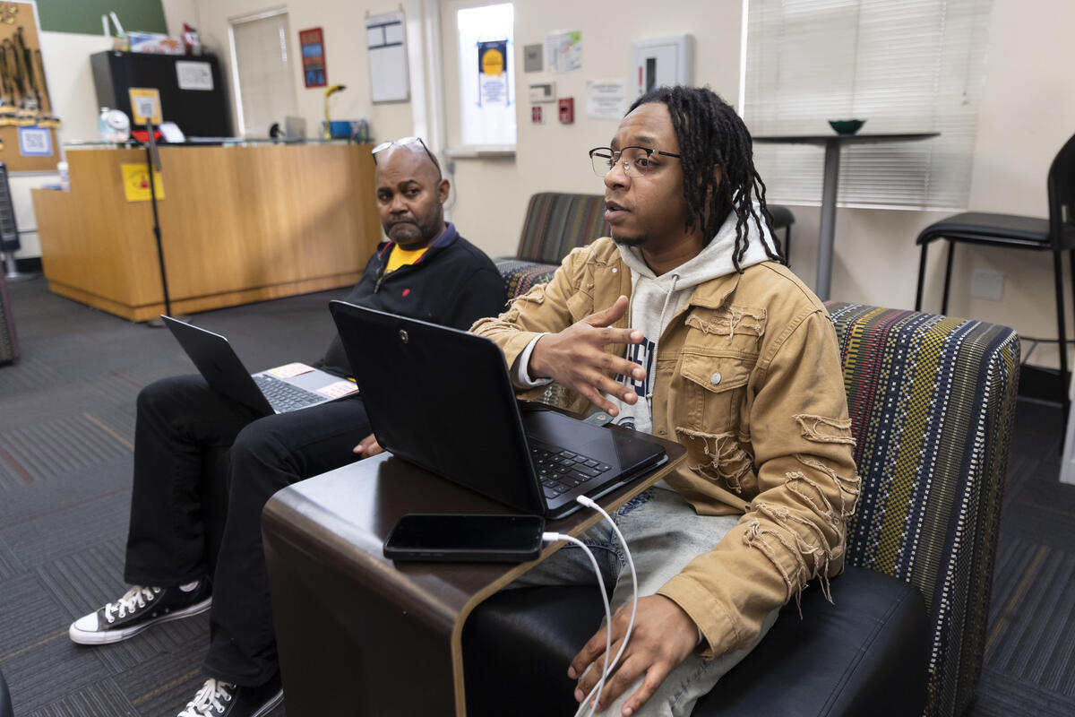 left to right: Dr. Tony Gass, Marcus McGhee