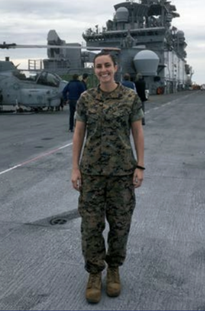 betsy david in uniform