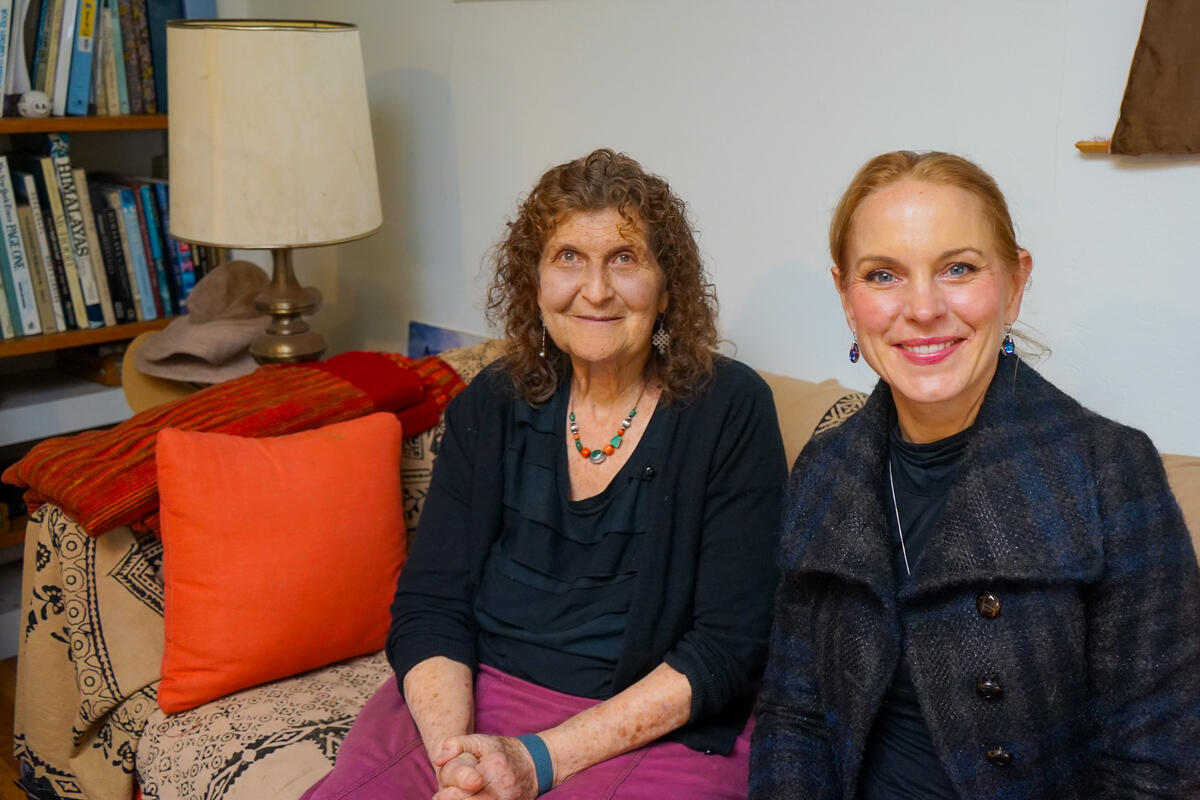 Julia Schaletzky interviewing Arlene Blum