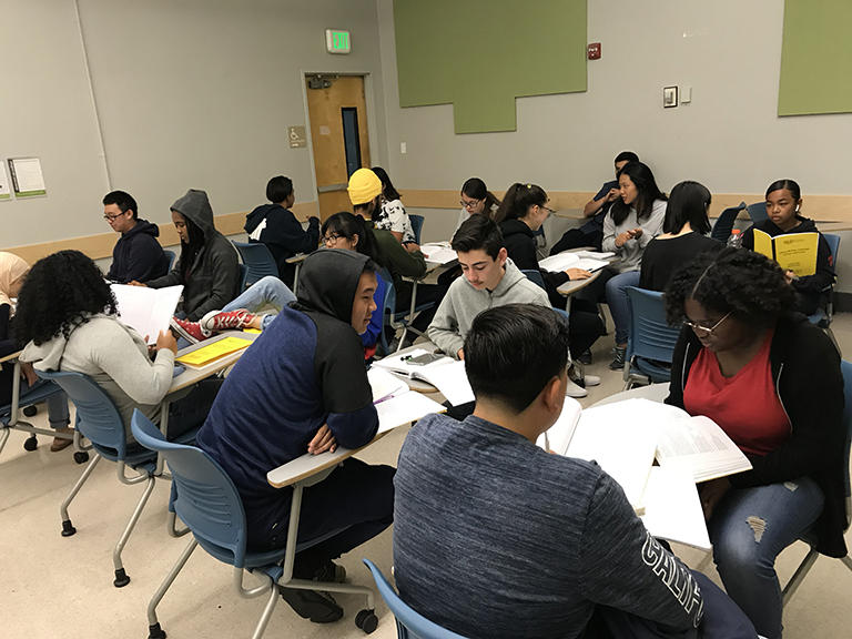 Pre College Program - One of the summer writing classes for high school students that prepares them for their upcoming courses.