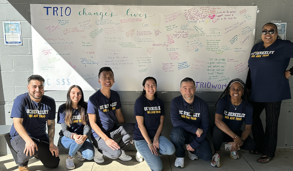 A photo of TRIO SSS-Classic, SSS-STEM Scholars, and DSP Scholars teams at our first ever National TRIO Day Celebration event hosted in Fall 2024.
