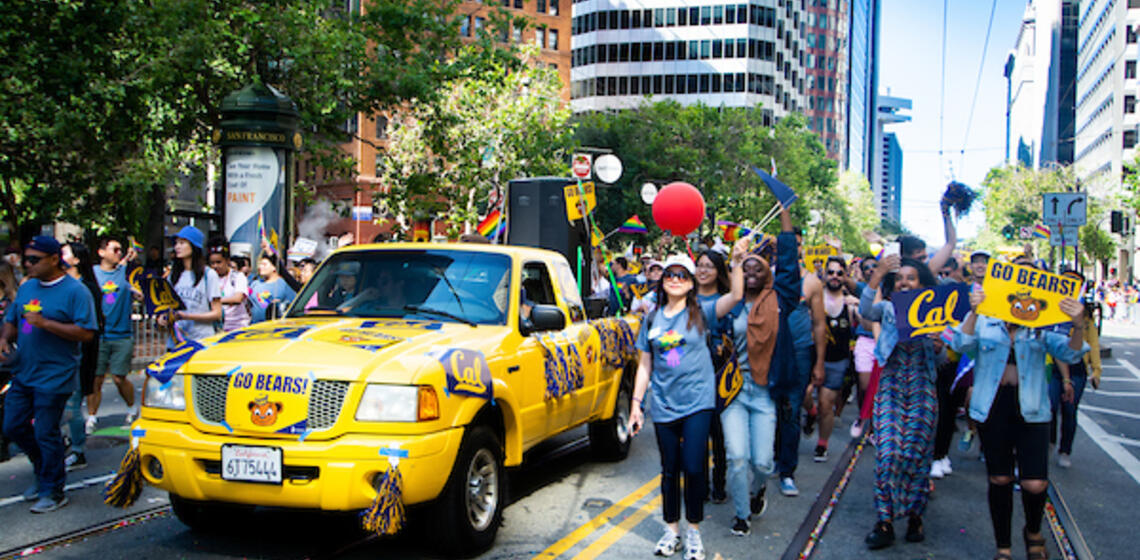 UC Berkeley joined the tens of thousands who flooded into downtown San Francisco to celebrate LGBTQ pride.