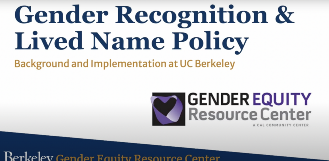 video of Gender Recognition Lived Name Policy (GRLN)