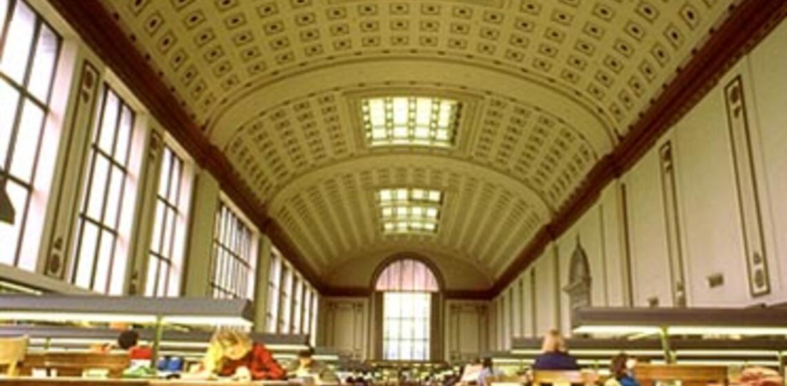the inside of Doe library