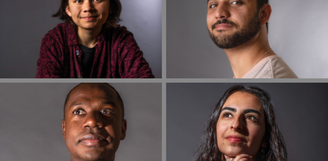 A grid of four student portraits
