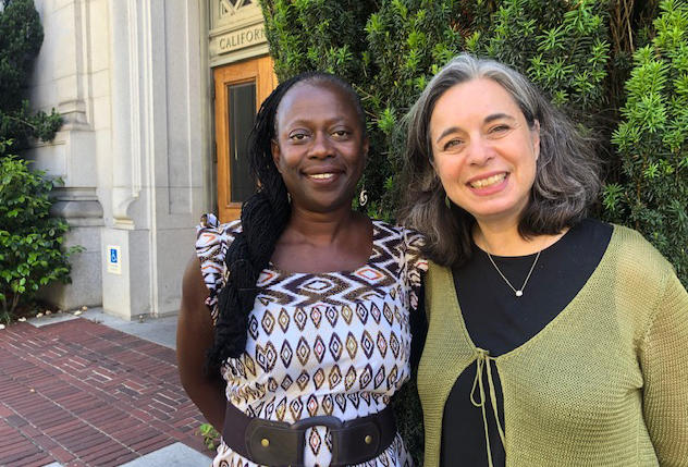 Rebecca Ulrich and Michele Radkin are working to build a common language to use when discussing racism. The Undoing Racism workshop was the first step.